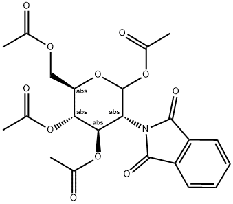 1,3,4,6-TETRA-O-ACETYL-2-PHTHALIMIDO-2-DEOXY-D-GLUCOPYRANOSE 结构式