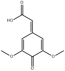 (3,5-DIMETHOXY-4-OXOCYCLOHEXA-2,5-DIEN-1-YLIDENE)ACETIC ACID 结构式