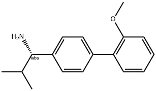 (1S)-1-[4-(2-METHOXYPHENYL)PHENYL]-2-METHYLPROPYLAMINE 结构式