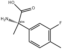 (2S)-2-AMINO-2-(3-FLUORO-4-METHYLPHENYL)PROPANOIC ACID 结构式