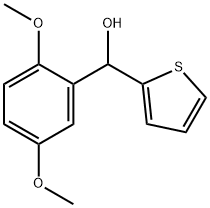 2,5-DIMETHOXYPHENYL-(2-THIENYL)METHANOL 结构式