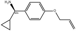 (1R)CYCLOPROPYL(4-PROP-2-ENYLOXYPHENYL)METHYLAMINE 结构式