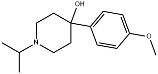 4-HYDROXY-4-(4-METHOXYPHENYL)-1-ISOPROPYLPIPERIDINE 结构式