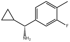 (1R)Cyclopropyl(3-fluoro-4-methylphenyl)methylamine 结构式