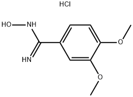 N-HYDROXY-3,4-DIMETHOXYBENZENECARBOXIMIDAMIDE HYDROCHLORIDE 结构式