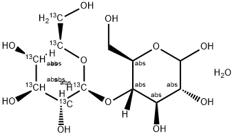 4-O-BETA-D-[UL-13C6]GALACTOPYRANOSYL-D-GLUCOSE 结构式