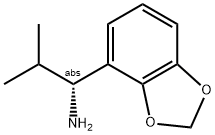 1-(2H-BENZO[D]1,3-DIOXOLEN-4-YL)(1R)-2-METHYLPROPYLAMINE 结构式