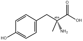 (R)-2-AMINO-2-METHYL-3-(4'-HYDROXYPHENYL)PROPANOIC ACID 结构式