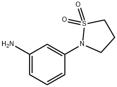 2-(3-氨基苯基)-1Λ6,2-噻唑烷-1,1-二酮 结构式