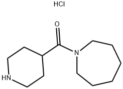 1-(PIPERIDIN-4-YLCARBONYL)AZEPANE HYDROCHLORIDE 结构式