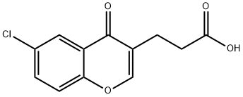 6-氯色酮-3-丙酸 结构式