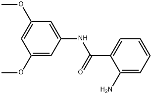 2-AMINO-N-(3,5-DIMETHOXYPHENYL)BENZAMIDE 结构式