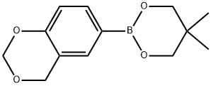 6-(5,5-DIMETHYL-1,3,2-DIOXABORINAN-2-YL)-4H-1,3-BENZODIOXINE 结构式