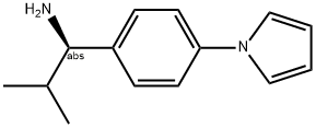 (1R)-2-METHYL-1-(4-PYRROLYLPHENYL)PROPYLAMINE 结构式