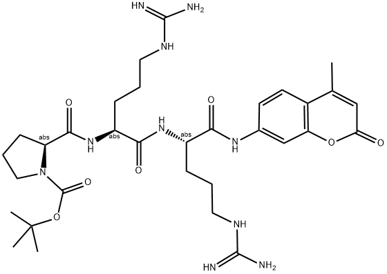 BOC-PRO-ARG-ARG-AMC 结构式