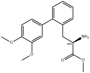 METHYL (2R)-2-AMINO-3-[2-(3,4-DIMETHOXYPHENYL)PHENYL]PROPANOATE 结构式