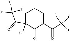 2-CHLORO-2,6-BIS(TRIFLUOROACETYL)CYCLOHEXANONE 结构式