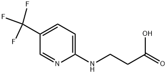 3-[[5-(TRIFLUOROMETHYL)PYRIDIN-2-YL]AMINO]PROPANOIC ACID 结构式