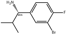 (1S)-1-(3-BROMO-4-FLUOROPHENYL)-2-METHYLPROPYLAMINE 结构式