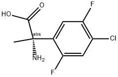 (2S)-2-AMINO-2-(4-CHLORO-2,5-DIFLUOROPHENYL)PROPANOIC ACID 结构式