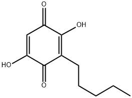 2,5-DIHYDROXY-3-PENTYL-[1,4]BENZOQUINONE 结构式