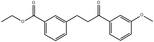 3-(3-CARBOETHOXYPHENYL)-3'-METHOXYPROPIOPHENONE 结构式