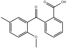 2-(2-METHOXY-5-METHYLBENZOYL)BENZOIC ACID 结构式