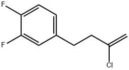 2-CHLORO-4-(3,4-DIFLUOROPHENYL)-1-BUTENE 结构式