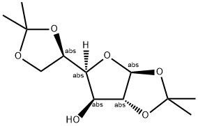 1,2:5,6-DIISOPROPYLIDEN-BETA-D-GLUCOFURANOSE 结构式