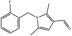 1-(2-氟苄基)-2,5-二甲基-1H-吡咯-3-甲醛 结构式