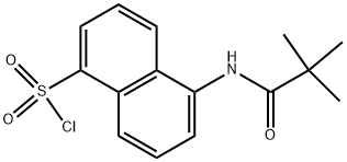 5-(2,2-DIMETHYL-PROPIONYLAMINO)-NAPHTHALENE-1-SULFONYL CHLORIDE 结构式