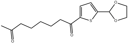 5-(1,3-DIOXOLAN-2-YL)-2-THIENYL 6-OXOHEPTYL KETONE 结构式