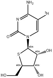 4'-THIO-4'-DEOXYCYTIDINE, [5-3H]- 结构式