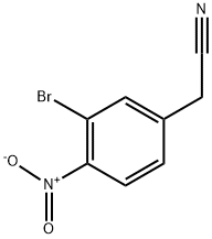 (3-BROMO-4-NITRO-PHENYL)-ACETONITRILE 结构式