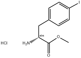 METHYL (R)-2-AMINO-3-(4-IODOPHENYL)PROPANOATE HYDROCHLORIDE 结构式