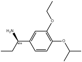 (1R)-1-[3-ETHOXY-4-(METHYLETHOXY)PHENYL]PROPYLAMINE 结构式