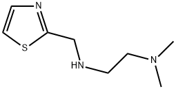 N,N-DIMETHYL-N'-THIAZOL-2-YLMETHYL-ETHANE-1,2-DIAMINE 结构式