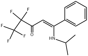 1,1,1,2,2-PENTAFLUORO-5-ISOPROPYLAMINO-5-PHENYLPENT-4-(Z)-ENE-3-ONE 结构式