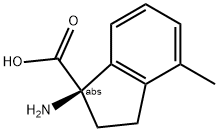 (1R)-1-AMINO-4-METHYLINDANECARBOXYLIC ACID 结构式