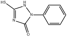 5-MERCAPTO-2-PHENYL-1,2-DIHYDRO-3H-1,2,4-TRIAZOL-3-ONE 结构式