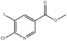 6-氯-5-碘烟酸甲酯 结构式