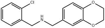 N-(2-CHLOROBENZYL)-N-(2,3-DIHYDRO-1,4-BENZODIOXIN-6-YLMETHYL)AMINE 结构式