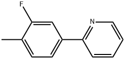 2-(3-FLUORO-4-METHYLPHENYL)PYRIDINE 结构式