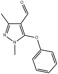1,3-DIMETHYL-5-PHENOXY-1H-PYRAZOLE-4-CARBALDEHYDE 结构式