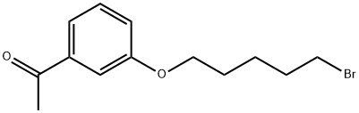 1-[3-(5-BROMO-PENTYLOXY)-PHENYL]-ETHANONE 结构式