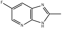6-Fluoro-2-methyl-3H-imidazo[4,5-b]pyridine 结构式