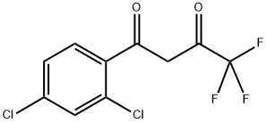 1-(2,4-DICHLOROPHENYL)-4,4,4-TRIFLUOROBUTANE-1,3-DIONE 结构式