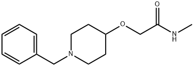 2-[(1-苯甲基哌啶-4-基)氧]-正甲基乙酰胺 结构式