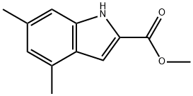 4,6-DIMETHYL-1H-INDOLE-2-CARBOXYLIC ACID METHYL ESTER 结构式