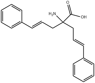 2-AMINO-5-PHENYL-2-(3-PHENYLALLYL)-PENT-4-ENOIC ACID 结构式